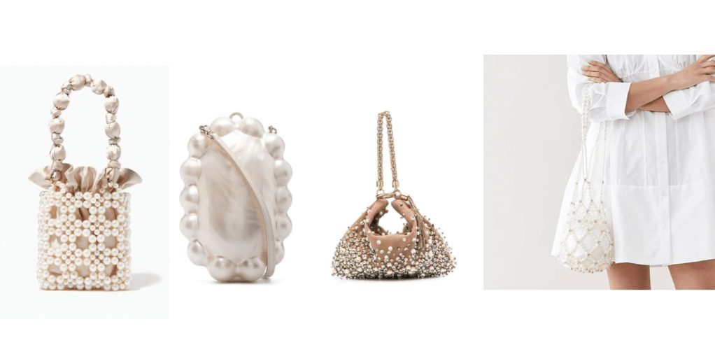 حقائب أنيقة مرصعة بحبات اللؤلؤ من ماركات&nbsp;عالمية